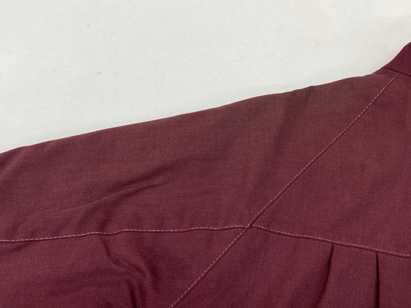 シアーズ Sears 70's 80's Vintage ヴィンテージ スウィングトップ スポーツジャケット ボア TALON Zipper えんじ色 サイズ38 ジャケット 無地 ワインレッド 104MT-1041