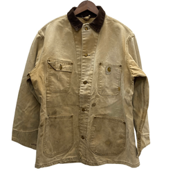 【曜日割引対象外】 カーハート Carhartt 70's Chore Coat デカCボタン カバーオール ジャケット ベージュ 40サイズ 201MT-4501 VB