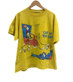 ヴィンテージ vintage US古着 90's 90s Dr.Seuss ©1999 CAT IN THE HAT ドクター・スース シングルステッチ キャラクター - Tシャツ イエロー 101MT-3743