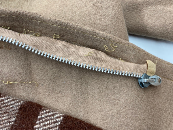 ヴィンテージ vintage 60s 60年代 Barometer ダッフルコート ウール LIGHTNING ZIP ライトニング ジッパー コート 無地 ベージュ 104MT-1935