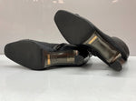 ドルチェ＆ガッバーナ Dolce&Gabbana VERO CUOIO ミドルブーツ チゼルトゥ スクエアトゥ ロゴ金具 ゴールド 刻印 イタリア製 BLACK 黒 DIW5080031 レディース靴 ブーツ その他 ブラック SIZE37 1/2 104S-720