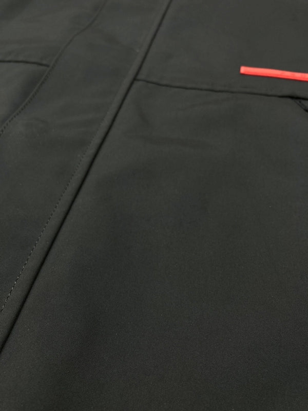 ダブレット doublet 17AW HIGH DENSITY MATERIAL COAT ハイ デンシティー マテリアル コート フード ジャケット アウター 黒 17AW10CO18 ジャケット ロゴ ブラック Mサイズ 104MT-1132