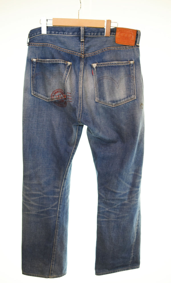 ティーエムティー TMT リーバイス501XX プリント デニムパンツ デニム ブルー 34 103MB-536