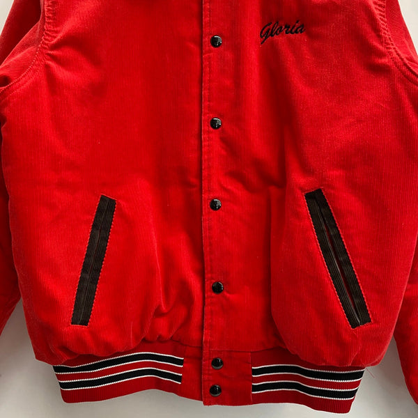 【曜日割引対象外】 レノック Rennoc 80's コーデュロイ バーシティジャケット スタジャン USA製 ジャケット レッド Lサイズ 201MT-4766 VB