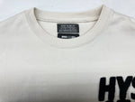 ウィンダンシー WIND AND SEA × ヒステリックグラマー HYSTERIC GLAMOUR ヒスシー CREW NECK SWEAT トレーナー クルーネック パイルロゴ BEIGE WDS-C-HYS-23-AP-Q1-17 スウェット ワンポイント ベージュ Mサイズ 104MT-1839