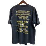 【曜日割引対象外】 ヴィンテージ vintage 90's Malcolm X Martin Luther king jr Tee Tシャツ ブラック 201MT-3973 VB