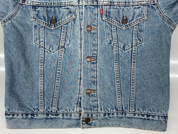 リーバイス Levi's DENIM JACKET デニム ジャケット Gジャン ブランケット 裏715 アウター USA製 インディゴ 青 サイズ 38 ジャケット 無地 ブルー 104MT-1793