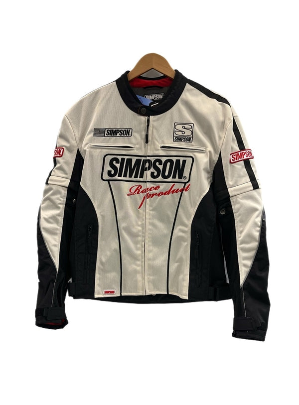 シンプソン SIMPSON Mesh Jacket メッシュジャケット バイカージャケット レーシングジャケット 白 NSM-2004 LW ジャケット ホワイト 101MT-5222