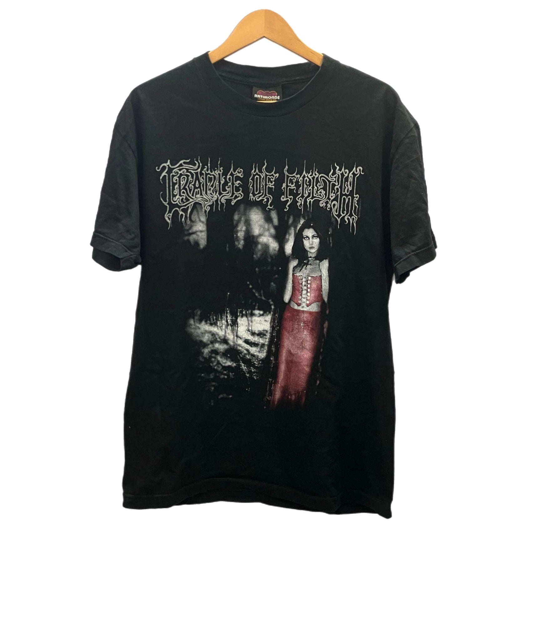 バンドTシャツ BAND-T ARTIMONDE 00s 00's CRADLE OF FILTH A WOLF IN CREEP'S  CLOTHING ©2005 クレイドルオブフィルス - Tシャツ ブラック フリーサイズ 101MT-2941 | 古着通販のドンドンサガール