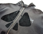 ステューシー STUSSY 00s OLDSTUSSY ビッグ スカル ジップ スウェット パーカー  Y2K パーカ グレー Mサイズ 103MT-2626