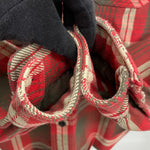 【曜日割引対象外】 ダブルアールエル RRL ネルシャツ 長袖シャツ レッド Mサイズ 201MT-4768 VB