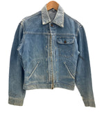 ラングラー Wrangler 50's 50年代 BLUE BELL ブルーベル 縦ベル 11MJZ GRIPPER ZIPPERGジャン デニムジャケット Vintage ヴィンテージ - ジャケット ブルー 101MT-4362
