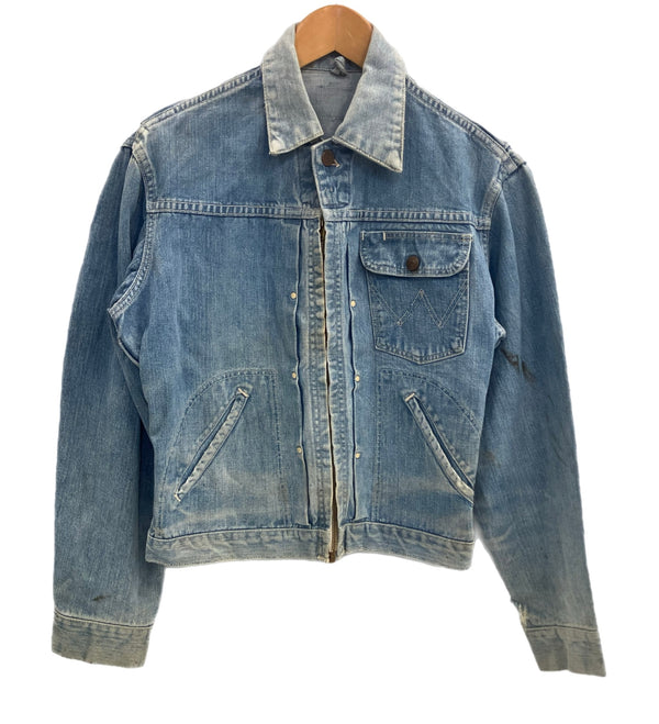 ラングラー Wrangler 50's 50年代 BLUE BELL ブルーベル 縦ベル 11MJZ GRIPPER ZIPPERGジャン デニムジャケット Vintage ヴィンテージ - ジャケット ブルー 101MT-4362