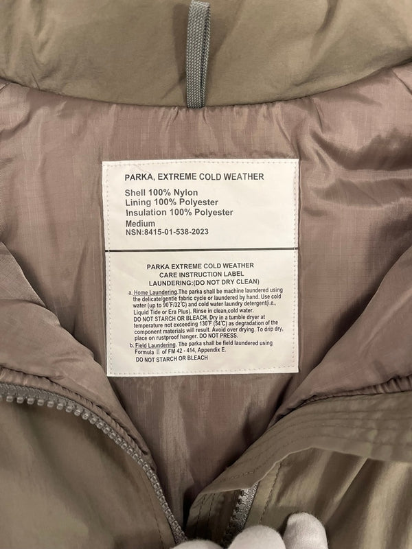 ミリタリー military US.ARMY ECWCS LEVEL7 EXTREME COLD WEATHE  8415-01-538-2023 ジャケット ベージュ Mサイズ 101MT-5371