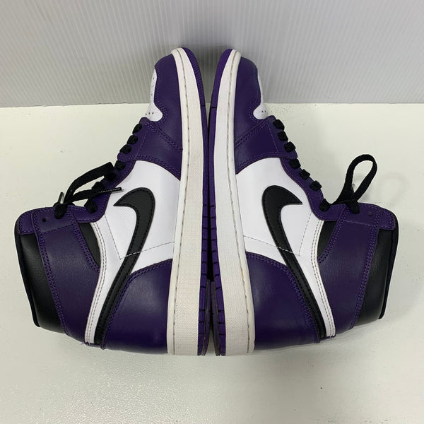 ナイキ NIKE エアジョーダン1 レトロ ハイ OG コートパープル ホワイトブラック  2020 Air Jordan 1 Retro High OG Court Purple White/Black 555088-500  メンズ靴 スニーカー パープル 27cmサイズ 201-shoes1281