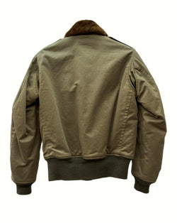 バズリクソンズ BUZZ RICKSON'S TYPE B-10 FLIGHT JACKET フライト ARMY ジャケット アウター デッキ 緑 BR10450 サイズ 34 ジャケット ロゴ カーキ 104MT-922