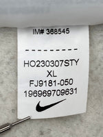 ステューシー STUSSY × NIKE ナイキ Fleece ZIP Hoodie フリース ジップ フーディ パーカー 灰 FJ9181-050 パーカ ロゴ グレー XLサイズ 104MT-2031