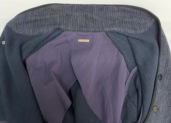 【曜日割引対象外】 キャピタル KAPITAL ビーチクロスコート ジャケット ネイビー Mサイズ 201MT-4493 VB