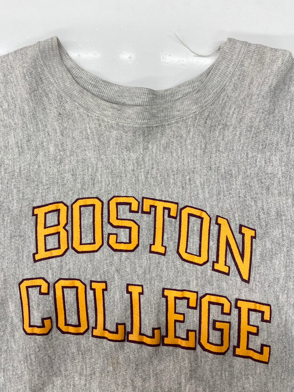 チャンピオン Champion 80s 80年代 トリコタグ REVERSE WEAVE リバースウィーブ  USA製 ヴィンテージ カレッジ BOSTON 灰色 スウェット プリント グレー Sサイズ 104MT-2277