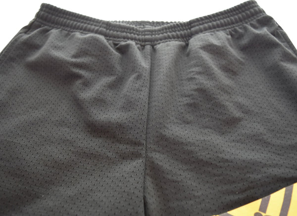 オフホワイト OFF-WHITE 17SS DIAG SPRAY MESH SHORTS スプレーデザイン メッシュハーフパンツ  ハーフパンツ ブラック Sサイズ 103MB-605