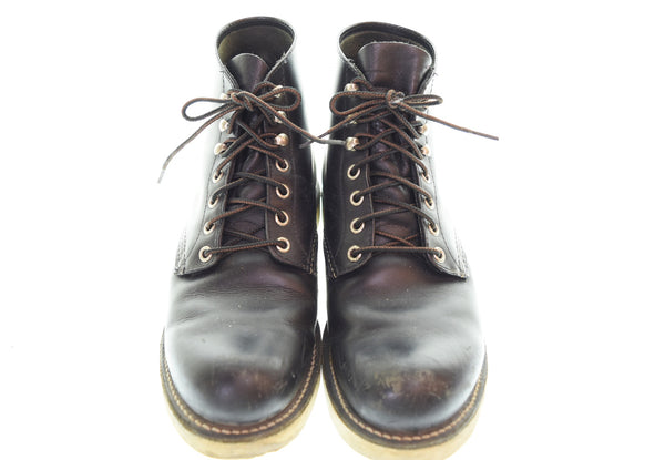 レッドウィング RED WING CLASSIC ROUND クラシック ラウンド ワーク ブーツ 8165 メンズ靴 ブーツ ワーク ブラック USA7 25cm 103S-1303