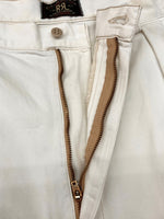 ダブルアールエル RRL 90s CHINO PANTS チノ パンツ ワーク 三ツ星タグ USA製 トラウザーズ Ralph Lauren 白 無地 チノパン ホワイト 104MB-338