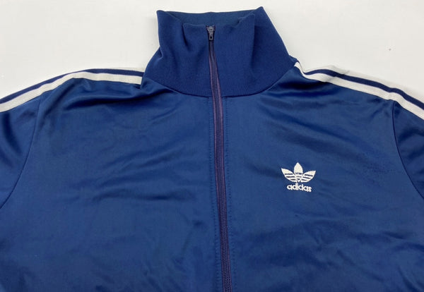 アディダス adidas 70’s VINTAGE フランス製 VENTEX Track Jacket トラック ジャケット 紺 ジャージ ロゴ ネイビー Mサイズ 104MT-2045