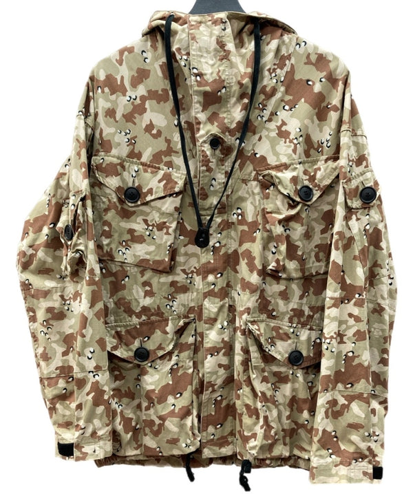 アベイシングエイプ A BATHING APE 90s 初期 リップストップ デザートカモ RIPSTOP MAD FACE DESERT CAMO PARKA ECWCS マウンテンパーカー フーディ 迷彩柄 グリーン系 ベージュ系 ジャケット 総柄 カーキ 104MT-1818