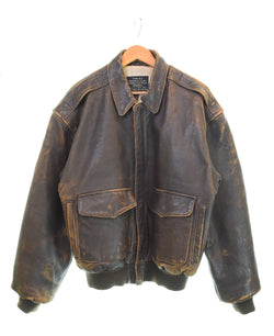 アヴィレックス AVIREX A-2 Flight Jacket レザージャケット フライトジャケット ジャケット ブラウン Sサイズ 103MT-3519