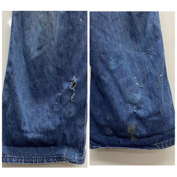 【曜日割引対象外】 ヴィンテージ vintage 50's~ BLUE BELL ローバック つなぎ・オーバーオール ブルー 201MB-1095 VB