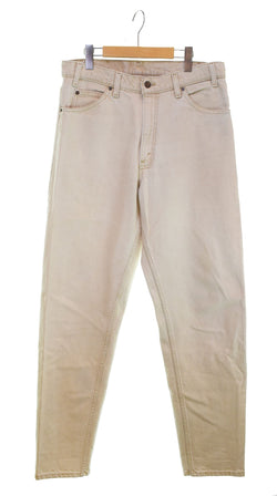 リーバイス Levi's 90s 550 RELAXED FIT TAPERED LEG Made in USA 90's オレンジタブ USA製 ボタン裏585 40550-4123 デニム ホワイト 34/34 103MB-424