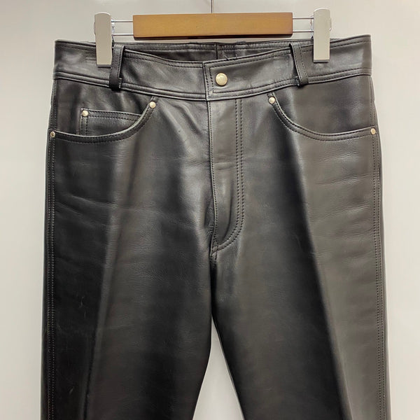 【曜日割引対象外】 ハーレーダビッドソン HARLEY-DAVIDSON レザーパンツ 牛革 98146 ボトムスその他 ブラック 32サイズ 201MB-1002 VB