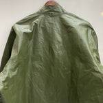 【曜日割引対象外】 ヴィンテージ vintage 60's スウェーデン軍 ラバー PVC レインコート ジャケット グリーン 48-50サイズ 201MT-4574 VB