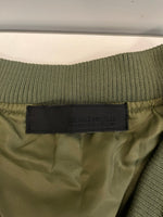 ミカーレミカーレ MICALLE MICALLE チュールドッキング MA-1 ブルゾン デニム 切替 ジャケット カーキ 101LT-178