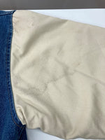 ヴィンテージ vintage Disney ディズニー STADIUM JACKET スタジアム ジャケット スタジャン ティガー デニム ボタン アウター インディゴ 青 ジャケット キャラクター ブルー Lサイズ 104MT-1797