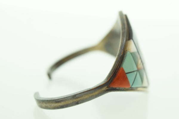 ナバホ NAVAJO インディアンジュエリー ズニ族 bangle バングル シルバー メンズジュエリー・アクセサリー インディアンジュエリー バングル シルバー 103G-94