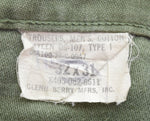 ミリタリー Military 70s USARMY ベイカーパンツ 70's アメリカ軍 GENERALジッパー 8405-082-6611 カーゴパンツ カーキ 32✕31 103MB-543