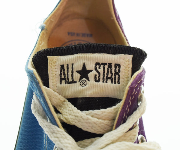 コンバース CONVERSE 90's ALLSTAR オールスター LOW ローカット マルチカラー USA製 90年代 マルチ パターン メンズ靴 スニーカー ブルー 9 103S-1338