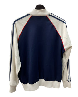 アディダス adidas 80's 80年代 Track Jacket トラック ジャケット ジャージ 台湾製 紺 ジャージ 刺繍 ネイビー Lサイズ 104MT-1475