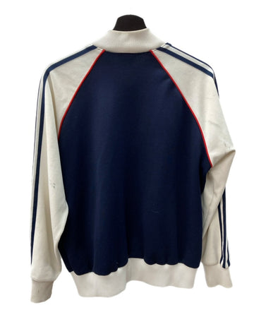 アディダス adidas 80's 80年代 Track Jacket トラック ジャケット ジャージ 台湾製 紺 ジャージ 刺繍 ネイビー Lサイズ 104MT-1475