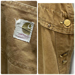 【曜日割引対象外】 カーハート Carhartt 60's 70's ダブルニー デカCボタン つなぎ・オーバーオール ベージュ 201MB-1097 VB