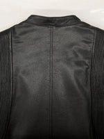 カドヤ KADOYA × Kawasaki LEATHER JACKET レザー ジャケット ライダース セミダブル ダブルジップ アウター 黒 ジャケット 無地 ブラック Lサイズ 104MT-1917