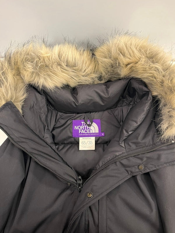 ノースフェイス THE NORTH FACE 65/35 ベイヘッドクロスロングセローダウンコート Long Serow アウター ロング ミドル丈 フード フェイクファー 黒 ND2870N ジャケット ブラック Mサイズ 101MT-5292