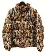 ワコマリア WACKO MARIA × NANGA ナンガ 21AW LEOPARD DOWN JACKET TYPE-1 レオパード ダウン ジャケット 茶 ジャケット ヒョウ柄・レオパード柄 ブラウン Sサイズ 104MT-1117