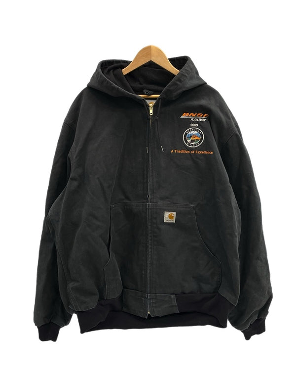 カーハート Carhartt 90s 90's MEXICO ダック アクティブジャケット ブラック フェード 裏地サーマル 黒 J131 BLK XL ジャケット ブラック 101MT-5428