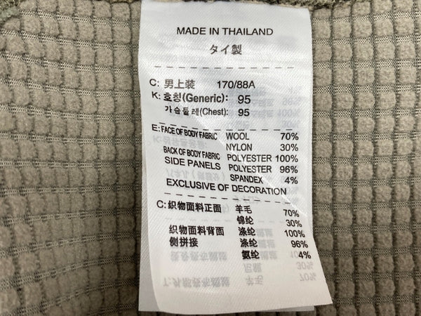 ナイキ NIKE エーシージー ACG 00s 90s パーカー フーディ ジップアップ ダブルジップ ウール WOOL 毛 テック系 ギミック タイ製 ベージュ系 カーキ系 パーカ ベージュ Mサイズ 104MT-1977