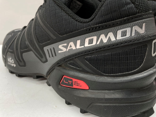 サロモン SALOMON SPEED CROSS 3 スピード クロス Contagrip トレッキング ワイヤー式 アウトドア シューズ 黒 410855 メンズ靴 スニーカー ブラック 27.5cm 104S-884