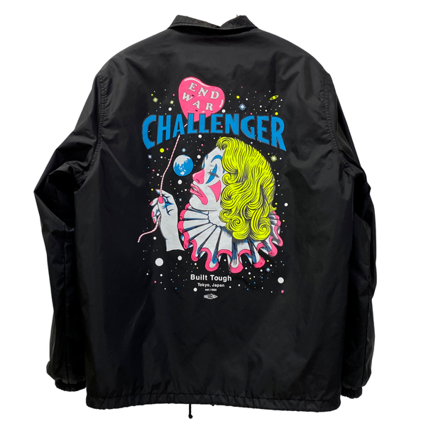 チャレンジャー CHALLENGER END WAR COACH JACKET コーチジャケット ナイロン 裏ボア ジャケット ブラック Mサイズ 201MT-3219