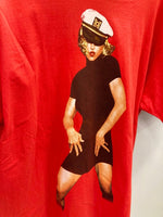 ヴィンテージ VINTAGE  ITEM 90s MADONNA マドンナ90’s THE GIRLIE SHOW ザ ガーリー ショー ツアーT ヴィンテージ 古着 バンドTシャツ 袖シングル US古着 XL Tシャツ プリント レッド LLサイズ 101MT-2301