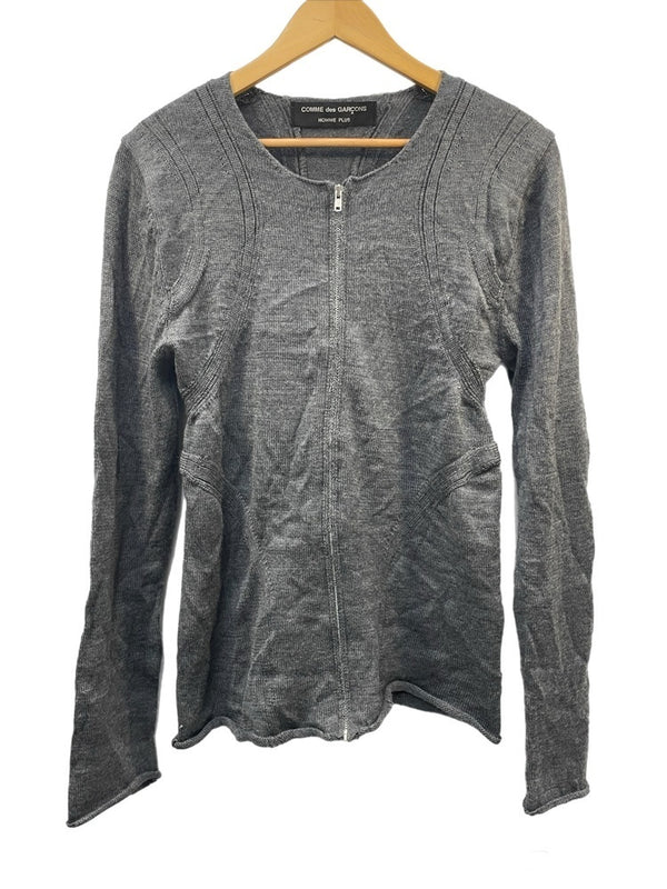 コムデギャルソン オムプリュス COMME des GARCONS HOMME PLUS 03AW カーブ期 ジップアップカーディガン PK-N003 グレー 601MT-92